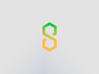 Minimal Honey Farm Logo design geometric gradient graphic green grid honey logo minimal solid