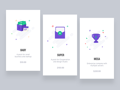 Plan Cards animation app data interaction internet ios plan principle provider ui ux