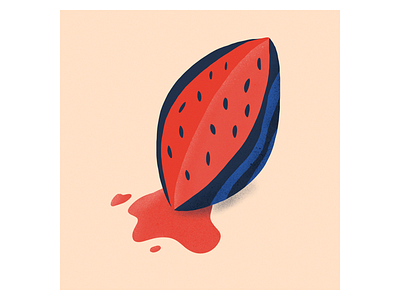 Melon blood bomb fruit melon splash