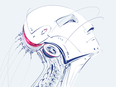 Human-robot II character design details digital drawing graphic illustration photoshop robot