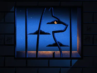 For a Few Dogs More dogs editorial magazine old pattern prison vector vintage