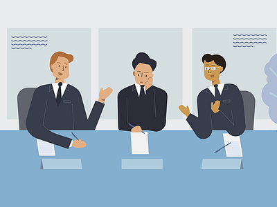 Language troubles - 2 animation explainer flat illustration japan office people vector