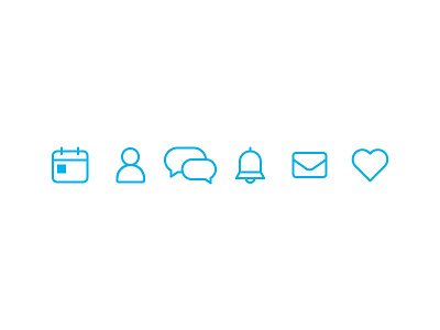 Icons 2d alert chat design icon icons illustration line ui user ux vector