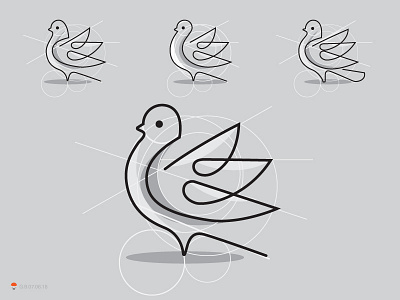 Pigeon WIP experiment icon identity logo mark sketch symbol typography