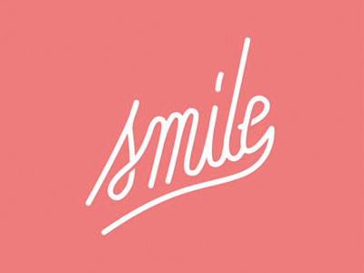 Smile design font graphic illustrator letters smile typography