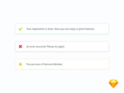 Alerts UI Element alert element freebie notification sketch ui web