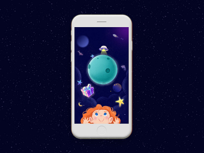 A midsummer night's dream fish gif gift girl illustrations rocket sky stars