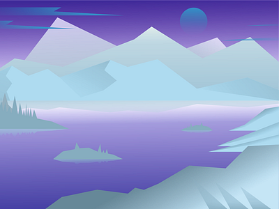Corel Creation 1 colours coreldraw landscape shading