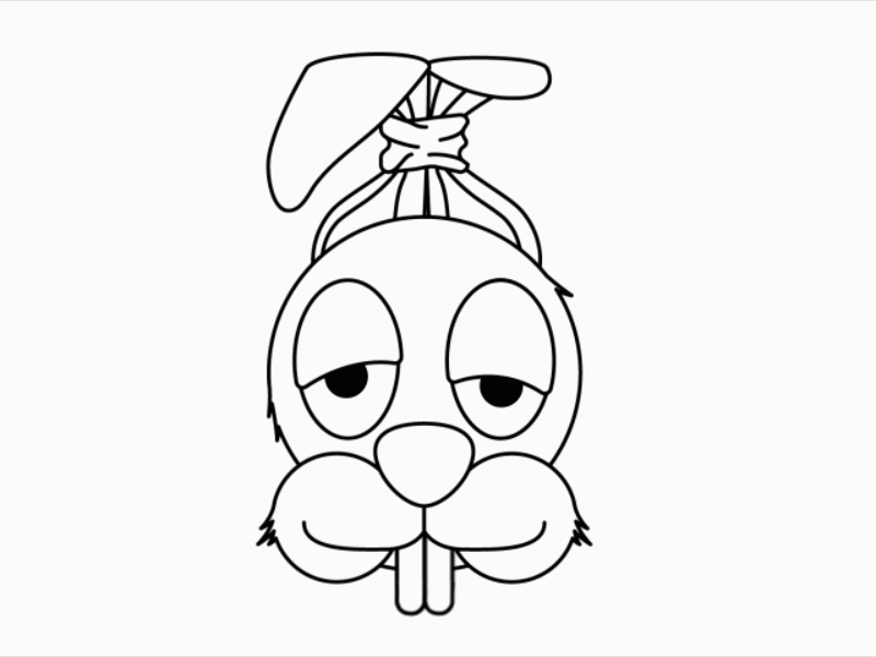 What up... 2d ae animal animation mono rabbit stoner stroke