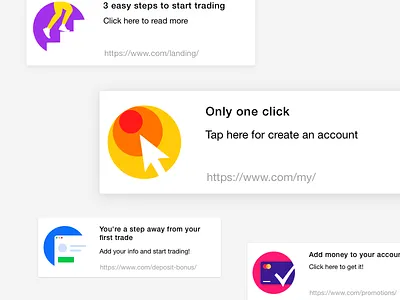 Push notification account browser card chrome create deposit notifications push start steps tap trade