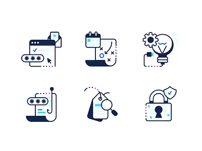 Compliance Icons brand brand identity icon icon set iconography icons illustration illustrator line art