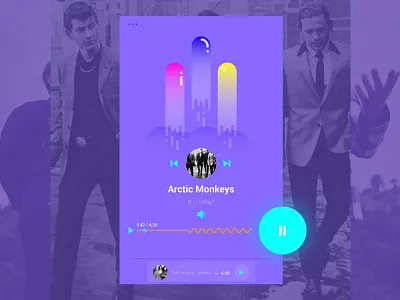 Musicalia app app design interface interfaz music play sketch smartphone ui ux volume web