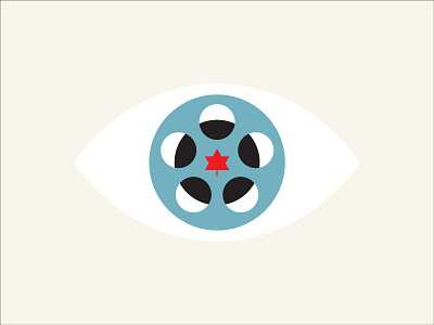 A Reel Eye For Film canada design eye film icon illustration reel