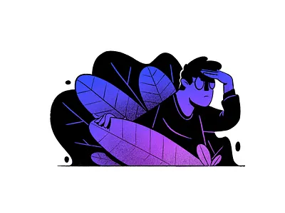 🔍 Illustration design glasses illustration looking for man portrait procreate vector