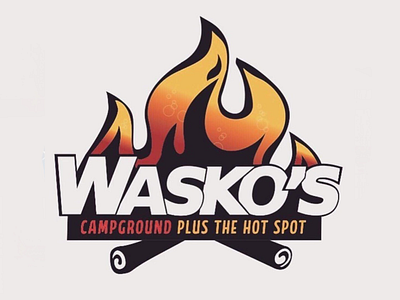 Wasko’s Campground and Bar redesign logo