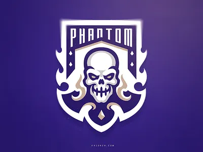 💀PHANTOM💀 fire illustration logo logotype phantom skull