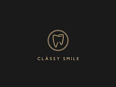 Classysmile Logo dentist elegant logo