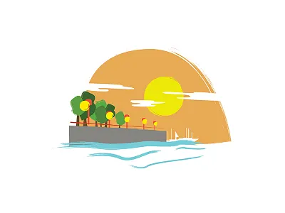 Marina art direction design icon illustration