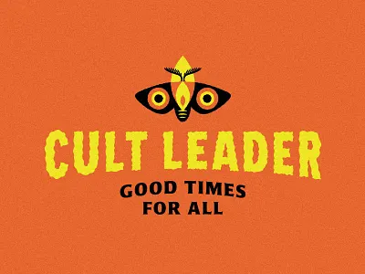 Cult Leader Logo fire flame horror logo moth