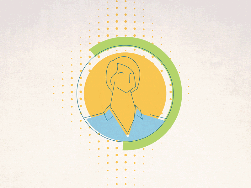 Elements - Coworkers after animation business circles effects outline people