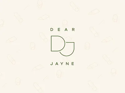 Dear Jayne | Concept 2 branding green logo logomark pattern typography