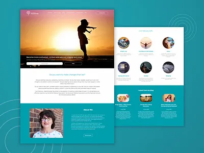 Blossom Hypnotherapy css digital design flat design html ui ux web design web development