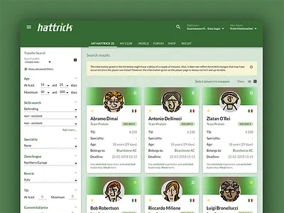 Hattrick Design competition contest hattrick material design mockup web winning contest