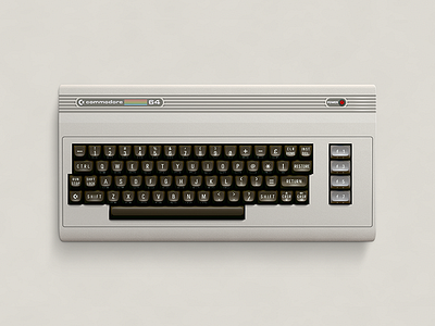 C64 Full illustration photoshop vector