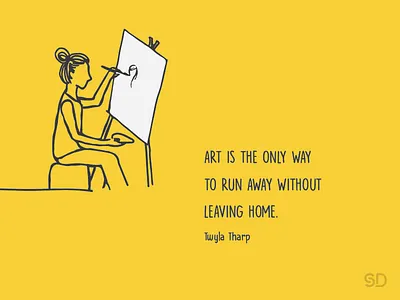 Art Quote art drawing home illustration painting quote twylatharp yellow