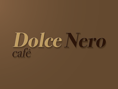 [Day 12] Dolce Nero brand coffee company daily daily challenge logo rebrand redesign