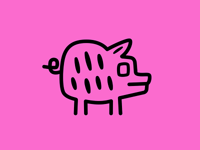 Pig animal butcher icon logo meat mexico pattern pig pork vector woodcut