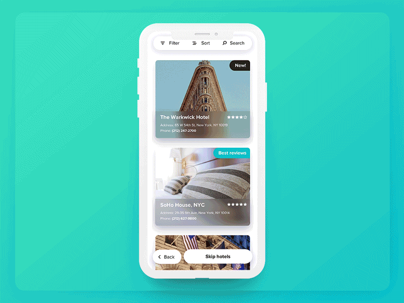 Hotel booking app booking design hotel interaction principle prototype sketchapp travel ui ux