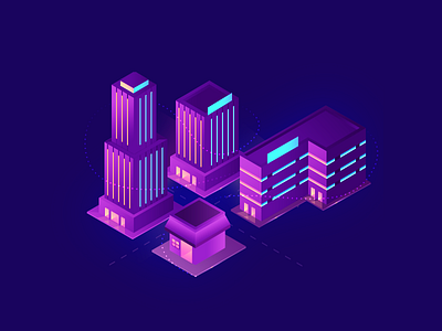 B2B Business b2b building business illustration isometric photoshop savi webkul