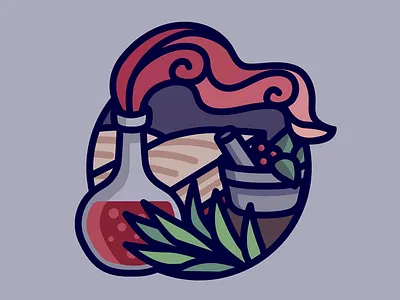 Herbalism dungeons and dragons fantasy potion vector art