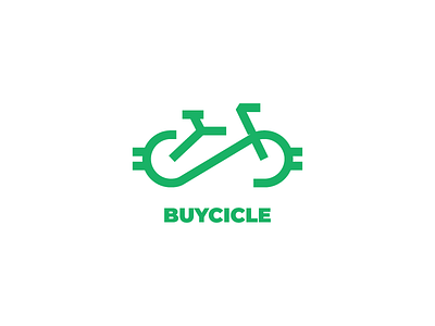 Logo Challenge | Buycicle bicycle dailylogo dailylogochallenge dollar flat logo logomark logotype minimalism wheels