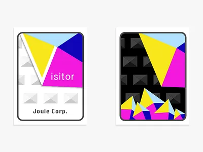 Visitor Badges badge gems typography