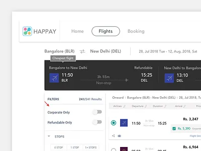 Wireframe of a flight booking portal booking flight flow idea landing sketch ui ux web web design wireframe
