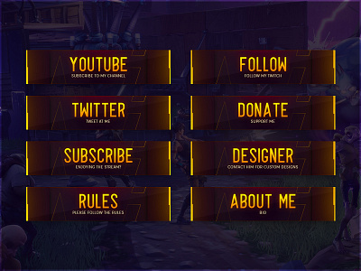 Livestream Twitch Panels V3 bar esports gamer gaming live stream overlay panel webcam