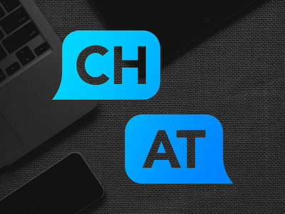 Chat logo mark chat creative gradient inspiration logo logo design logo inspiration social social logo type typography