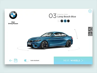 #DailyUI #033 | Customize Product 033 bmw car carconfigurator customize dailyui design ui