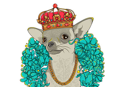 chihuahua the king chihuahua christmas chihuahua love chihuahuas dog doggies hipster art love pet poodle puppy