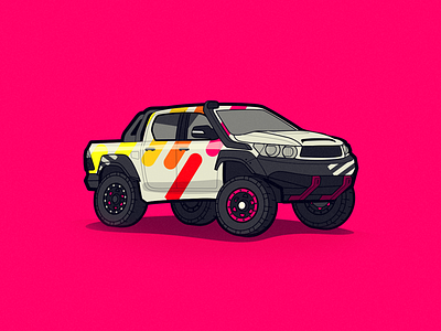 Hilux Vector Design ai corel hilux illustration illustrator logo logotype minimal offroad toyota vector vector design