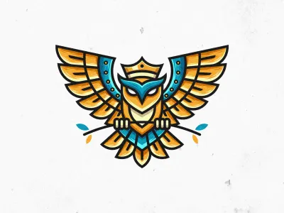 Owl Lineart Logo 2 apparel badge brand clothing illustration line lineart logo logodesign mark owl professional