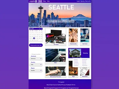 Craigslist Redesign craigslist craigslist redesign graphics redesign ui ui design ui ux web design