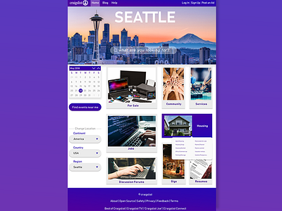 Craigslist Redesign craigslist craigslist redesign graphics redesign ui ui design ui ux web design