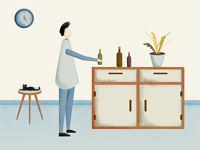 Home illustration flat illustration