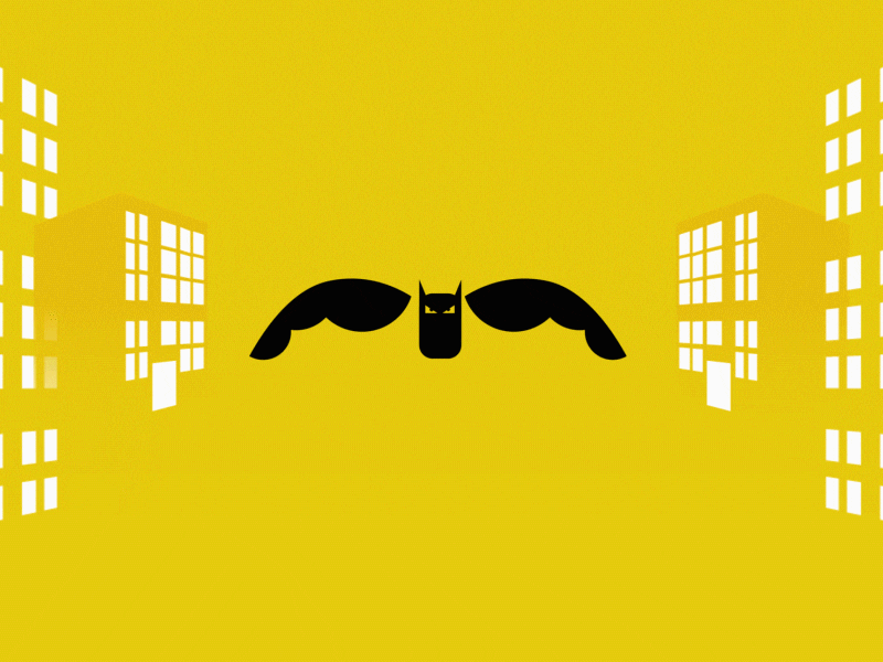 Batman 2.0 animation batman flying bats bats flying fly illustration motion graphics