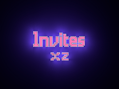 2 x Invites invitation invite pixels