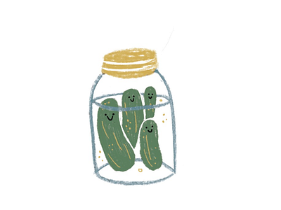 I love pickles! drawing illustration photoshop