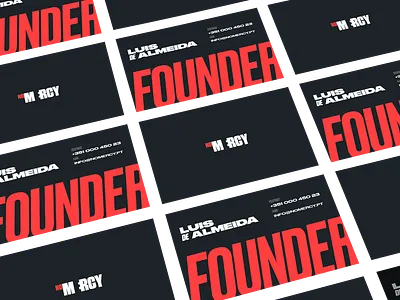 NoMercy - Business Card bold branding business card typography